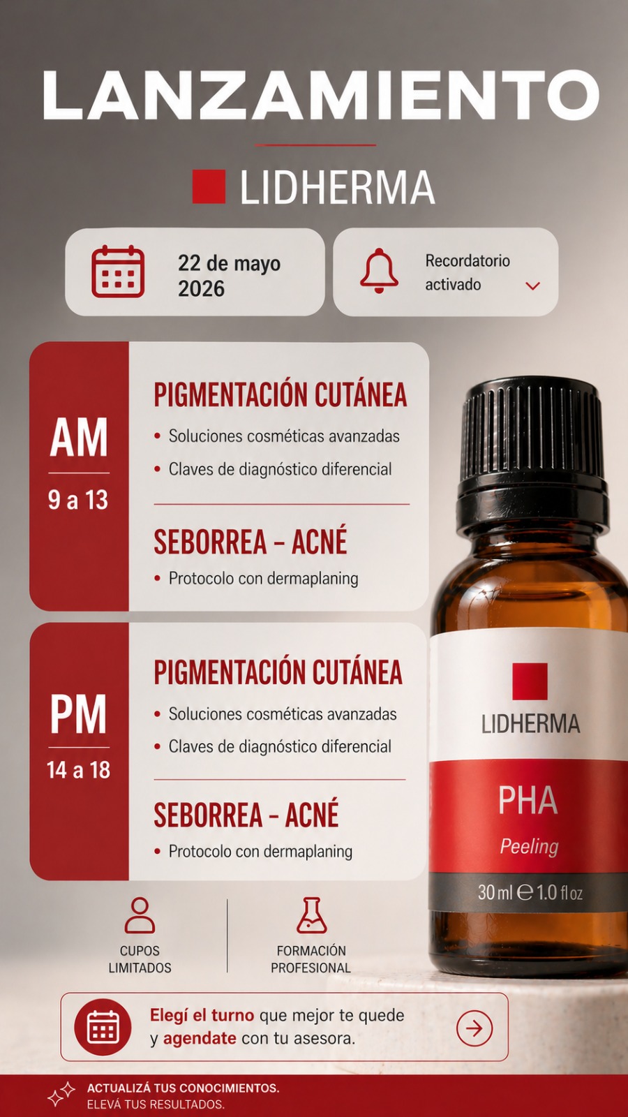 Convocatoria: Especialista de Argentina en Peeling PHA en Lidherma - galería 1